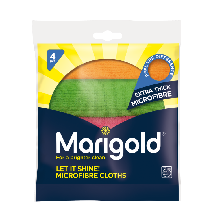AMK® Marigold Let It Shine Microfibre Cloths