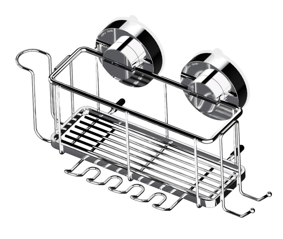 AMK® Blue Canyon Gecko Rack & Toothbrush Holder Silver