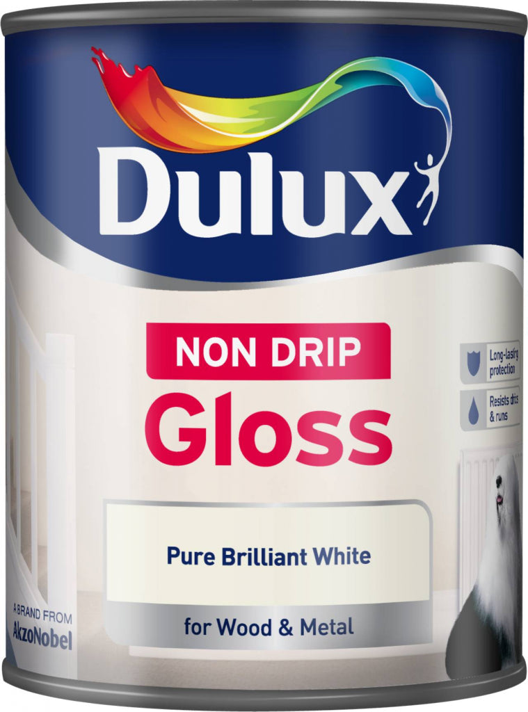 AMK® Dulux Non Drip Gloss 750ml Pure Brilliant White