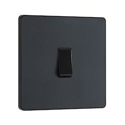 AMK® BG 20a 16ax 1G 2 Way Plastic Rocker Switch Matt Grey