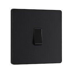 AMK® BG 20a 16ax 1g 2 Way Plastic Light Switch Matt Black