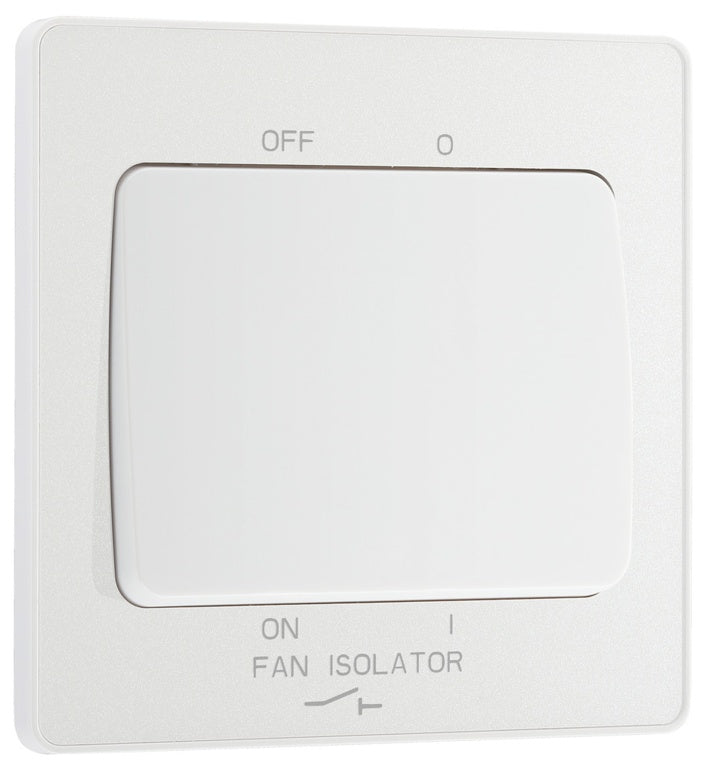AMK® BG 10A Triple Pole Fan Isolator Switch Pearlescent White