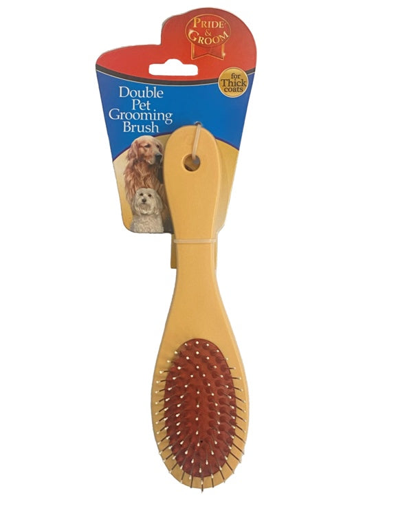 AMK® Pride & Groom Double Pet Grooming Brush