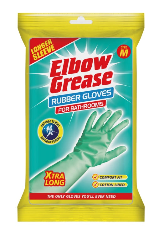 AMK® Elbow Grease Aqua Anti-Bacterial Cleaning Gloves Medium