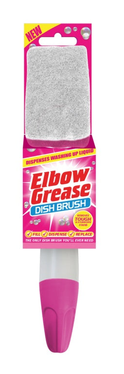 AMK® Elbow Grease Pink Dish Brush