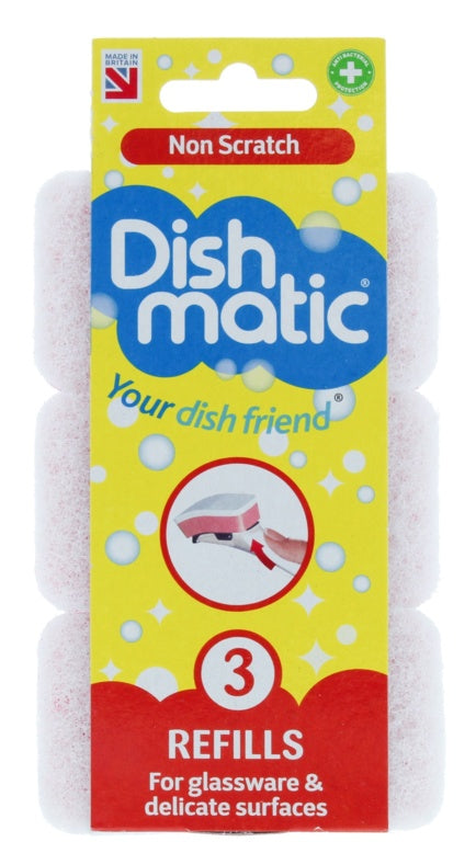 AMK® Dishmatic Non Scratch Refills Pack 3