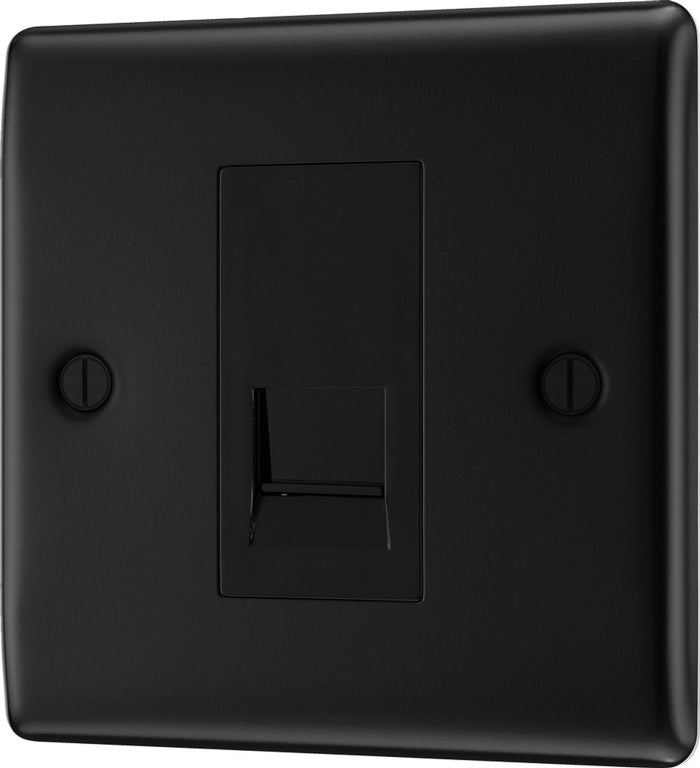 AMK® BG Single Master Telephone Socket Black