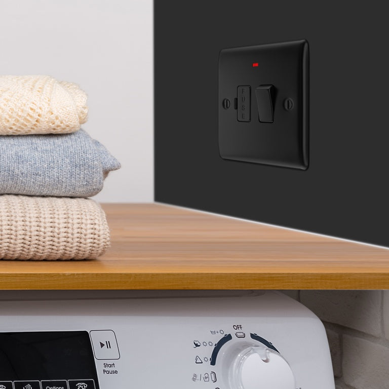 AMK® BG Switched Connection Unit 13a Matt Black