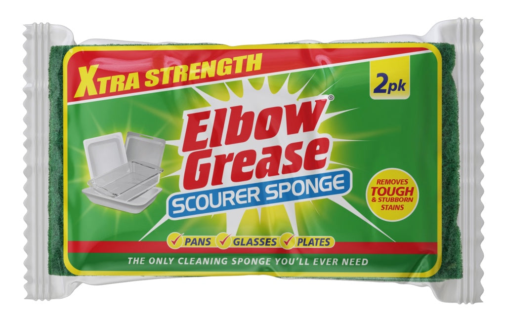 AMK® Elbow Grease Super Strong Scourer Sponge Pack 2