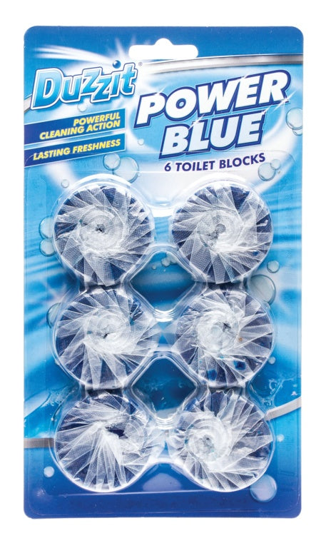 AMK® Duzzit Power Blue Toilet Block Pack 6