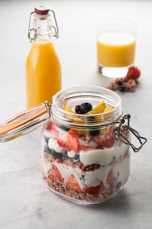 AMK® Kilner Clip Top Jar - Square 1L