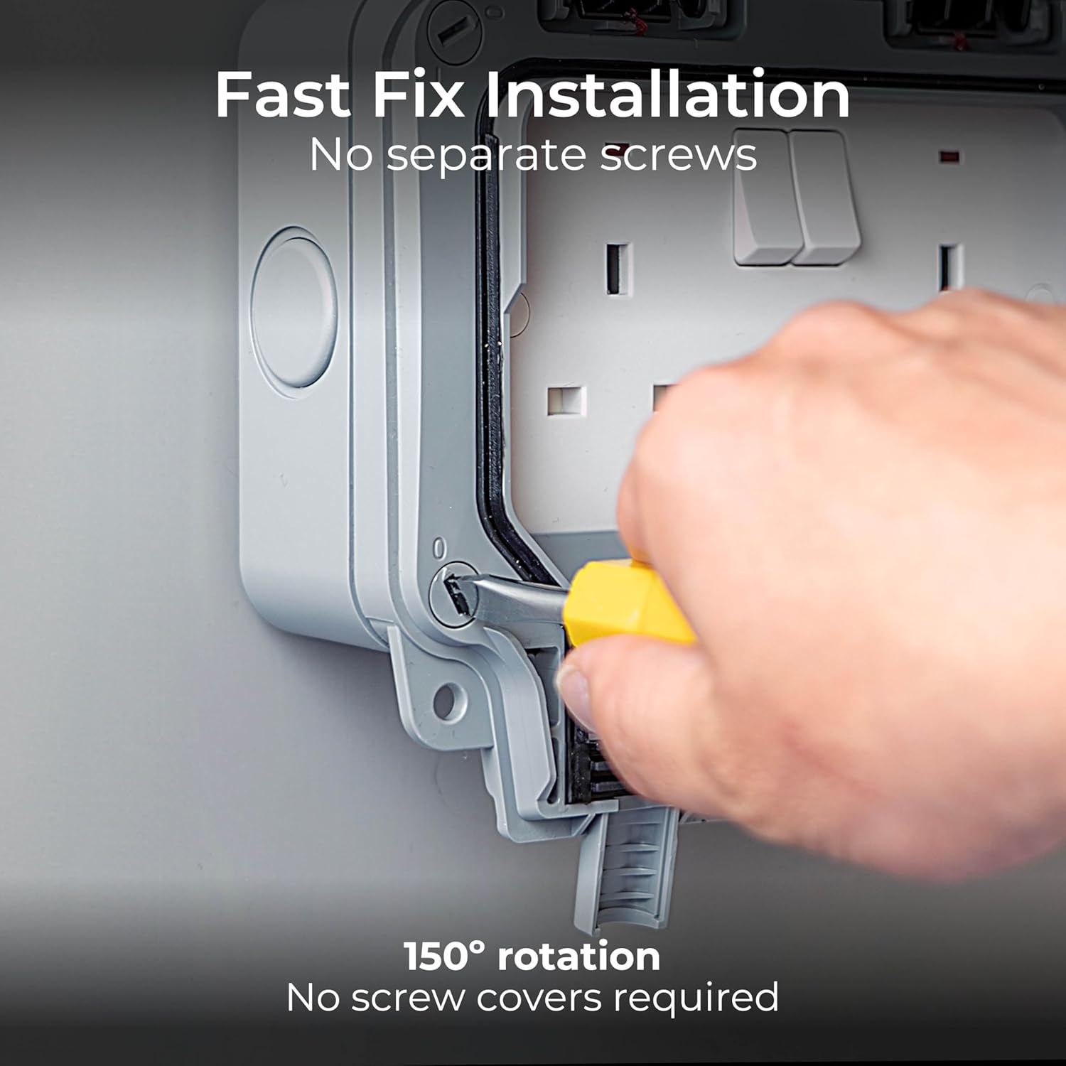 BG 2 Gang 13 Amp Switched Outdoor Socket IP66 DP