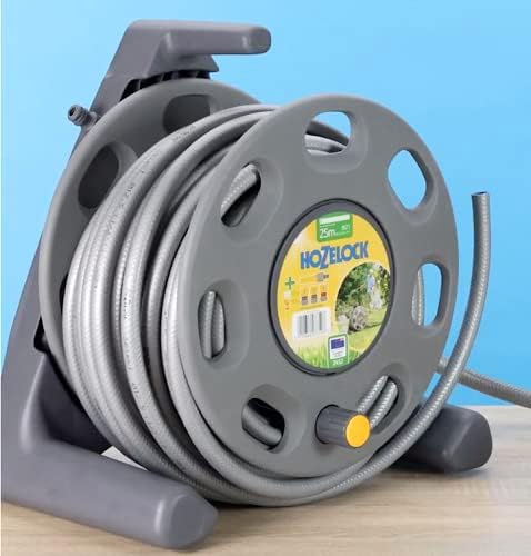 Hozelock Freestanding Compact Hose Reel With 25m Hose Reel