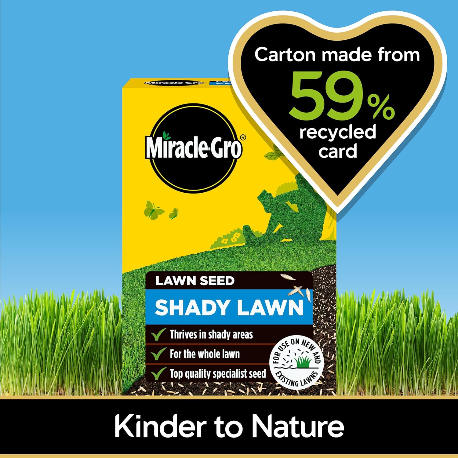 Miracle-Gro® Shady Lawn Seed Covers Up To 28m2