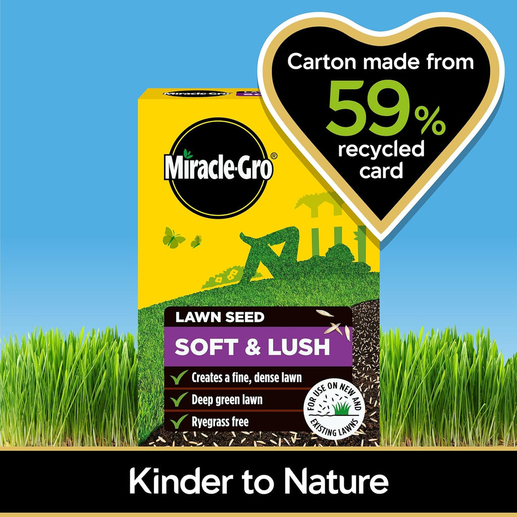 AMK® Miracle-Gro® Lawn Seed Soft & Lush Covers Up To 28m2
