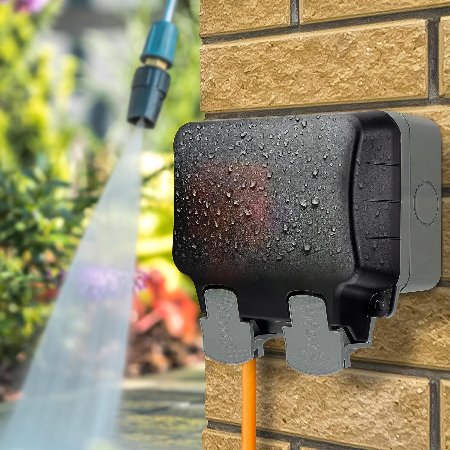 AMK® BG Outdoor Socket And RCD 2 Gang IP66