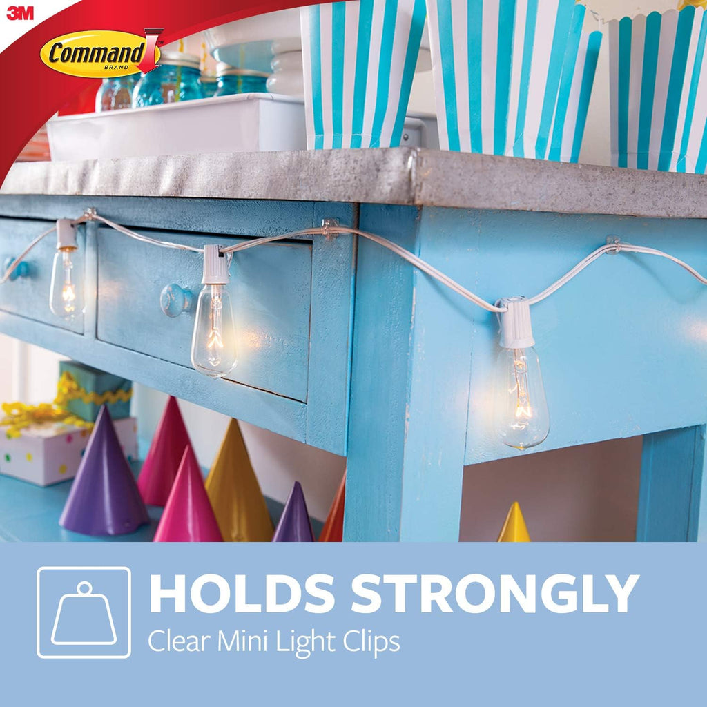 Command™ Clear Decorating Clips with Clear Strips 20 Clips / 24 Mini Strips