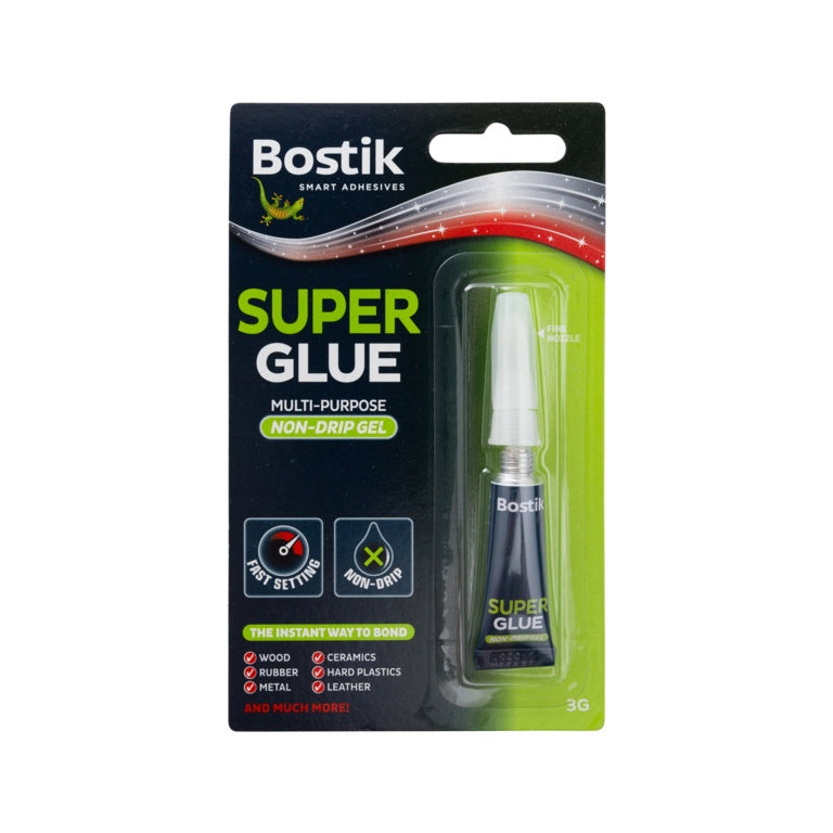 AMK® Bostik Super Glue Non Drip Gel 3g Blister