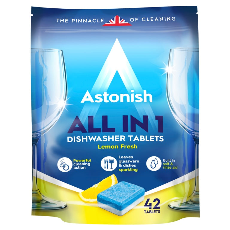 AMK® Astonish All In 1 Dishwasher Tablets 42 Tabs