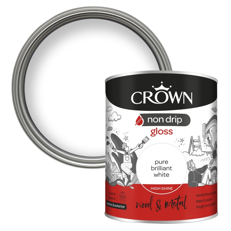 AMK® Crown Non Drip Gloss Pure Brilliant White 750ml