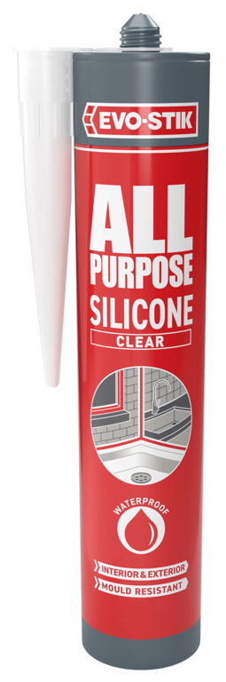 AMK® Evo-Stik All Purpose Flexible Silicone Sealant Clear
