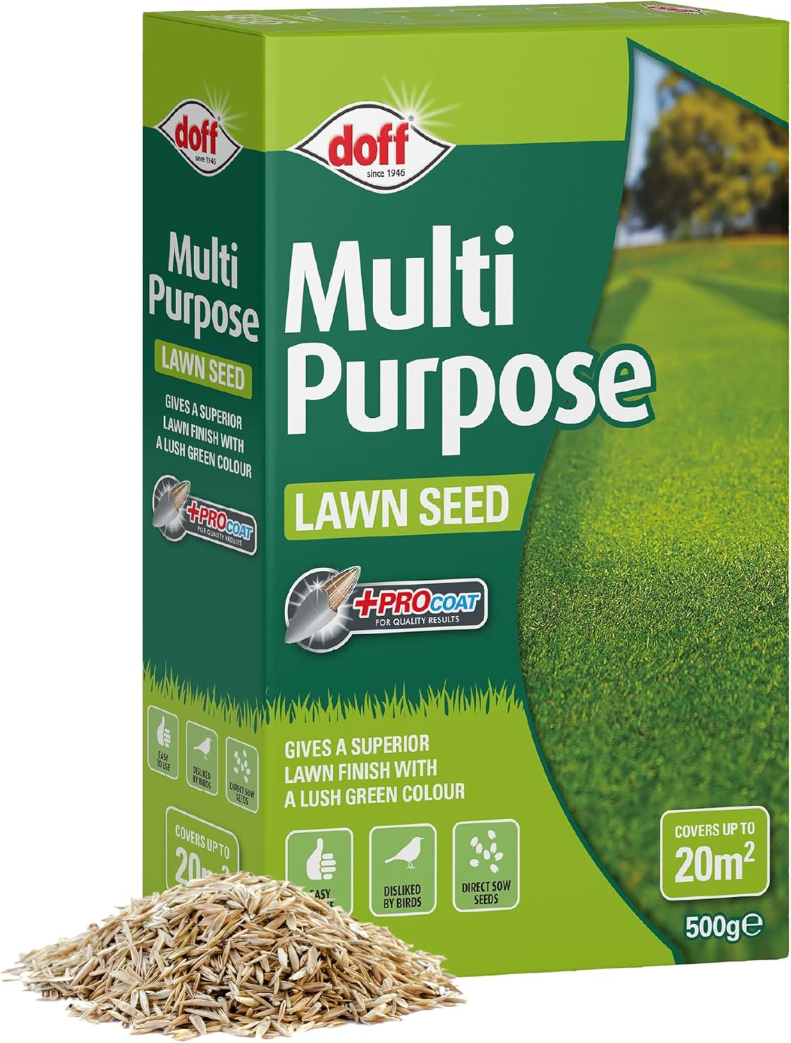 AMK® Doff Multi Purpose Lawn Seed With Procoat 500g