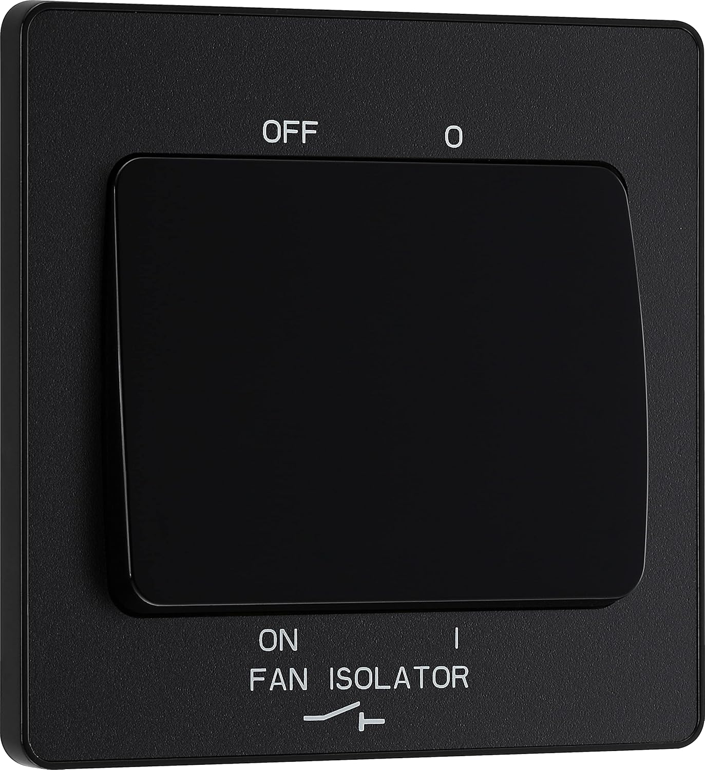 AMK® BG 10A Triple Pole Fan Isolator Switch Matt Black