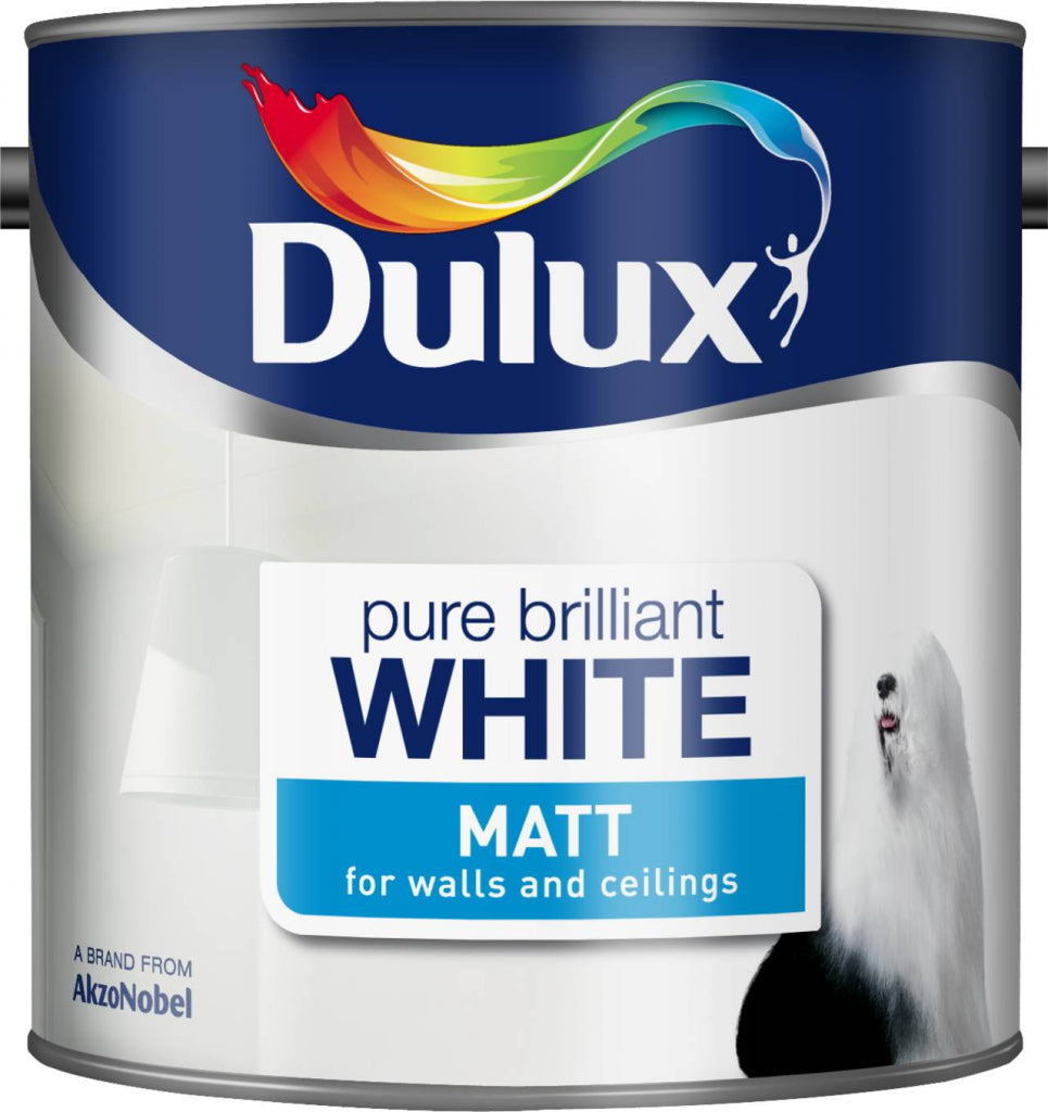 AMK® Dulux Matt 2.5L Pure Brilliant White