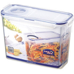 AMK® Locknlock Rectangular Storage Container with Flip Top Lid Clear/Blue 2.4L (237 x 112 x 170mm)