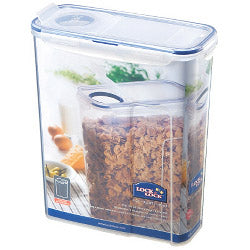AMK® Locknlock Rectangular Storage Container with Flip Top Lid Clear/Blue 4.3L (237 x 112 x 280mm)