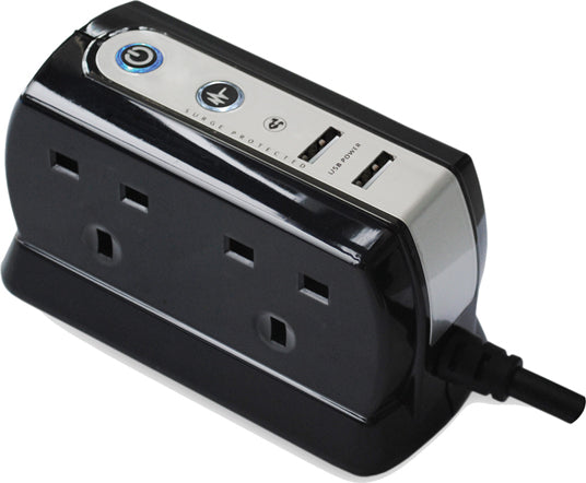 AMK® Masterplug USB Plug In 4 Gang Socket