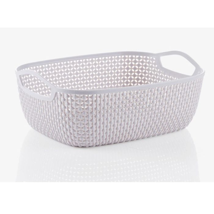 AMK® Blue Canyon Small Storage Basket Light Grey